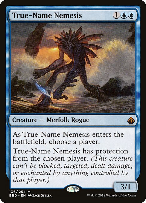 True-Name Nemesis - Battlebond (#136) - Illustrated by Zack Stella - Magic: The Gathering Card