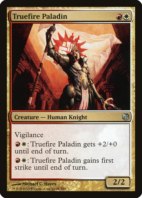 Truefire Paladin - Duel Decks: Heroes vs. Monsters (#8) - Illustrated by Michael C. Hayes - Magic: The Gathering Card