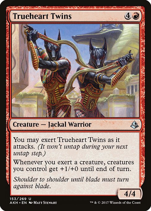 Trueheart Twins - Amonkhet (#153) - Illustrated by Matt Stewart - Magic: The Gathering Card