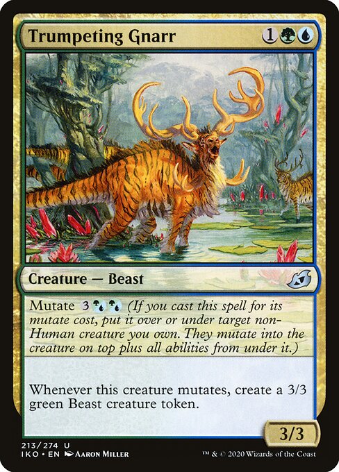 Trumpeting Gnarr - Ikoria: Lair of Behemoths Magic card