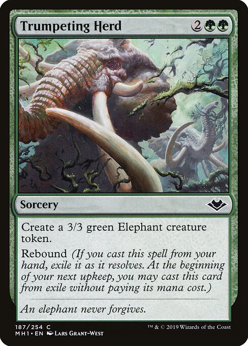 Trumpeting Herd - Modern Horizons Magic card