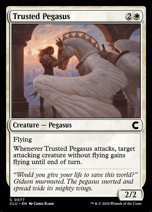 Trusted Pegasus - Ravnica: Clue Edition Magic card