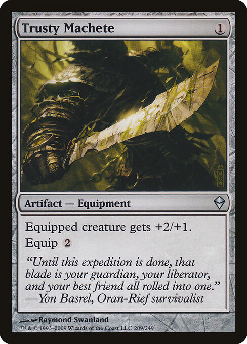 Trusty Machete - Zendikar Magic card