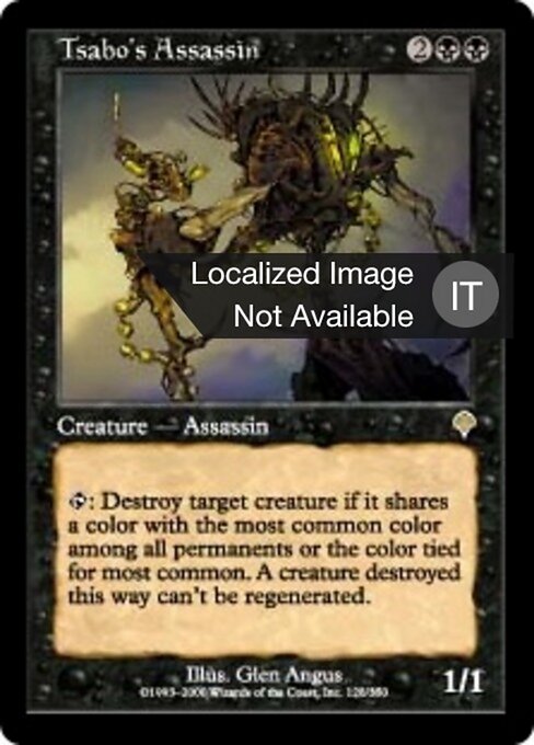 Tsabo's Assassin - Invasion (#128) - Illustrated by Glen Angus - Magic: The Gathering Card