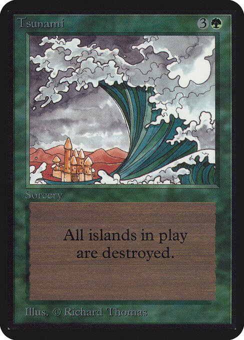 Tsunami - Fourth Edition Foreign Black Border (#278) - Illustrated by Richard Thomas - Magic: The Gathering Card