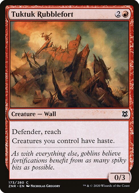 Tuktuk Rubblefort - Zendikar Rising Magic card