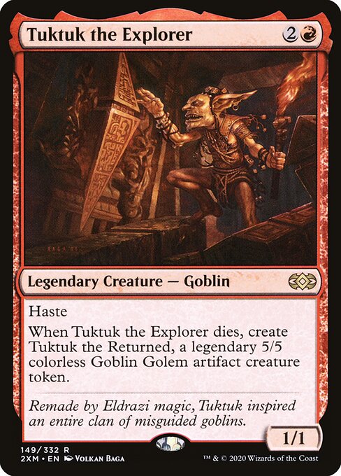 Tuktuk the Explorer - Double Masters (#149) - Illustrated by Volkan Baǵa - Magic: The Gathering Card