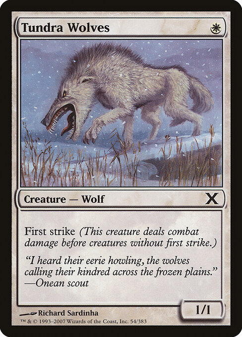 Tundra Wolves - Tenth Edition Magic card