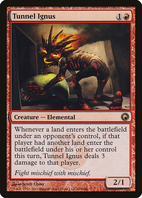 Tunnel Ignus - Scars of Mirrodin Magic card