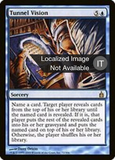 Visión concentrada (Tunnel Vision) - Ravnica: City of Guilds (#72) - Illustrated by Dany Orizio - Magic: The Gathering Card
