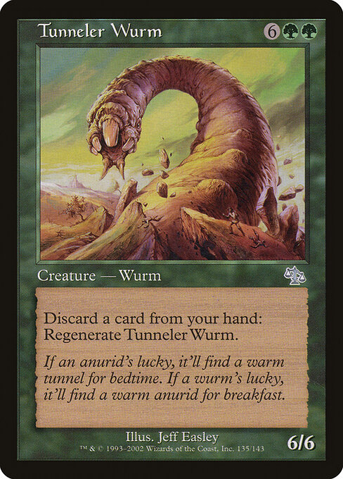 Tunneler Wurm - Judgment Magic card