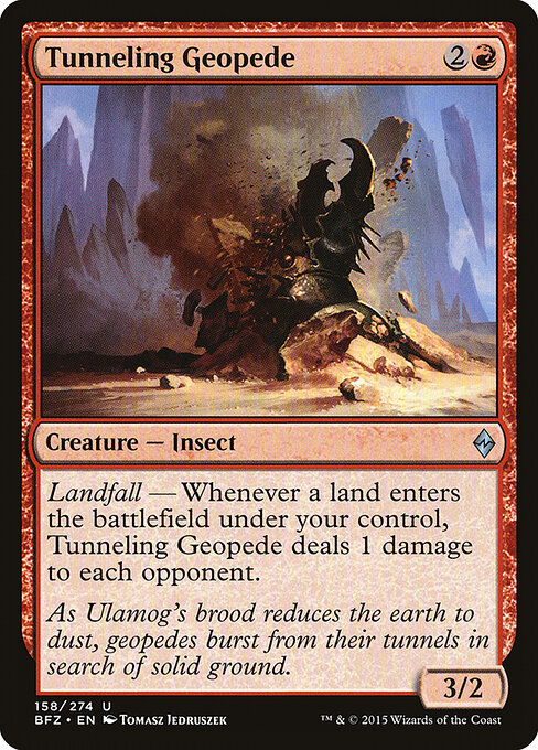 Tunneling Geopede - Battle for Zendikar Magic card