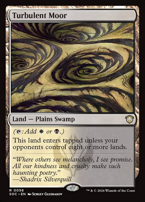 Turbulent Moor - Secrets of Strixhaven Commander Magic card