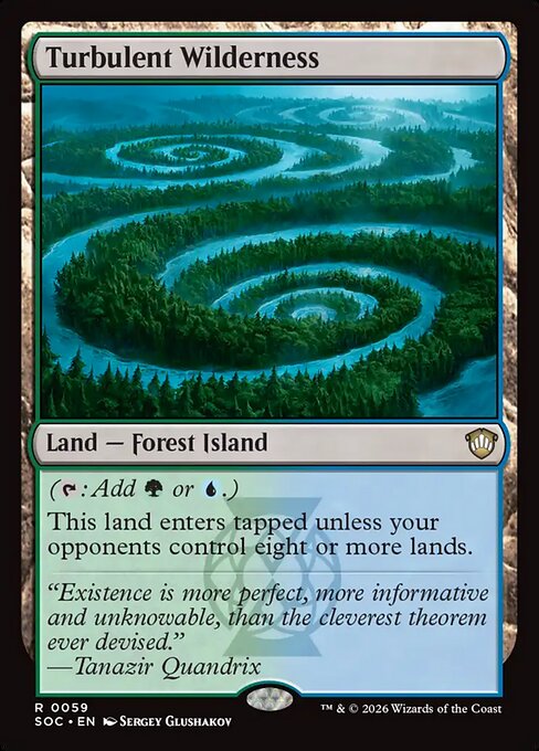 Turbulent Wilderness - Secrets of Strixhaven Commander Magic card