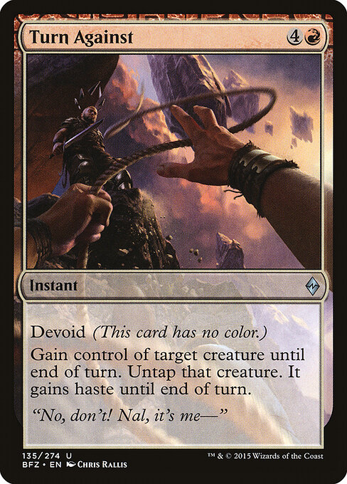 Turn Against - Battle for Zendikar Magic card
