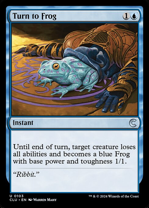 Turn to Frog - Ravnica: Clue Edition Magic card