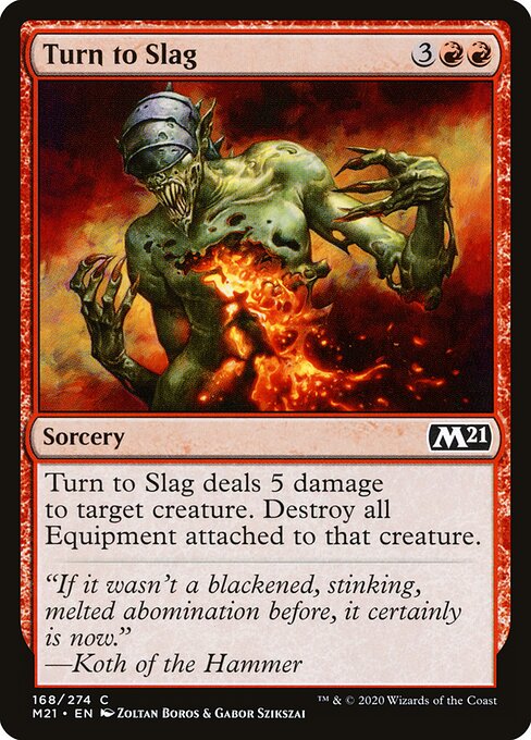 Turn to Slag - Core Set 2021 Magic card