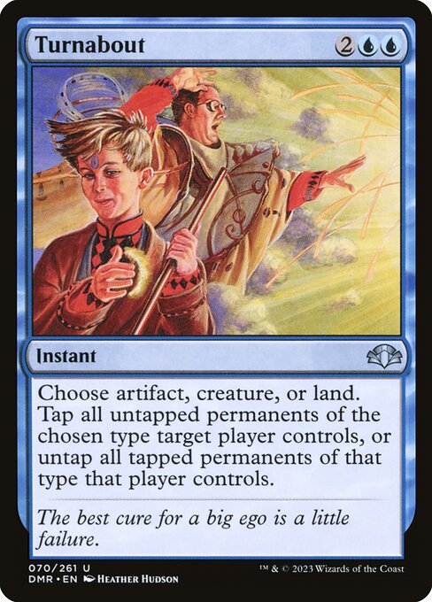 Turnabout - Dominaria Remastered Magic card