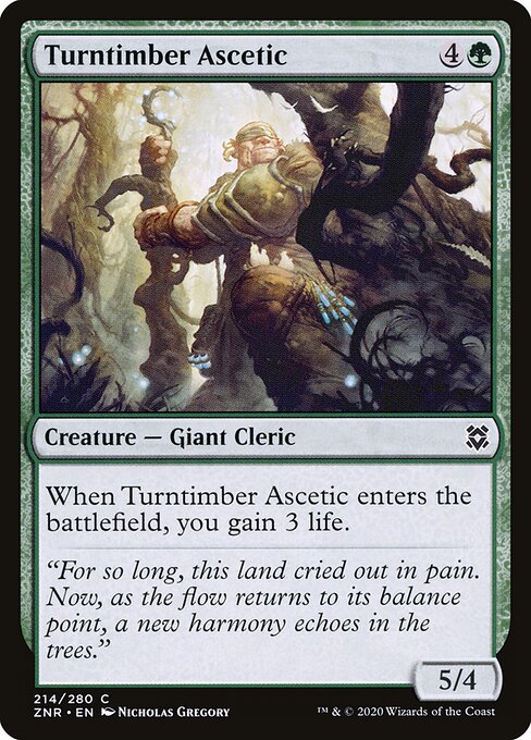 Turntimber Ascetic - Zendikar Rising Magic card