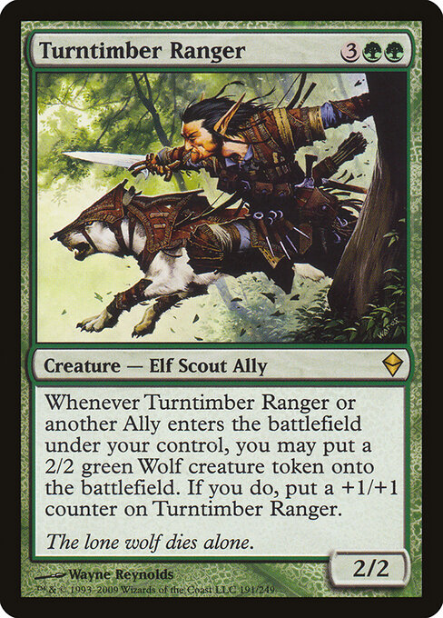Turntimber Ranger - Zendikar Magic card