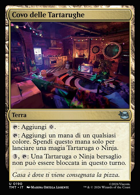 Turtle Lair - Media and Collaboration Promos (#2026-12) - Illustrated by Marina Ortega Lorente - Magic: The Gathering Card