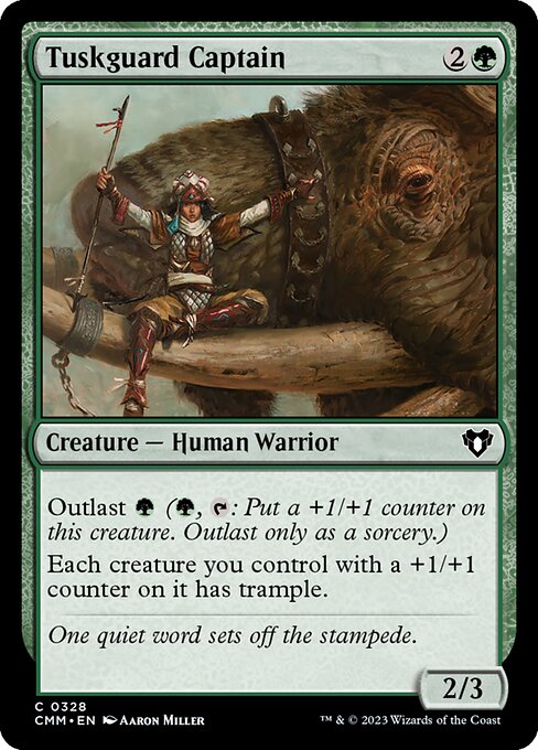 Tuskguard Captain - Commander Masters Magic card