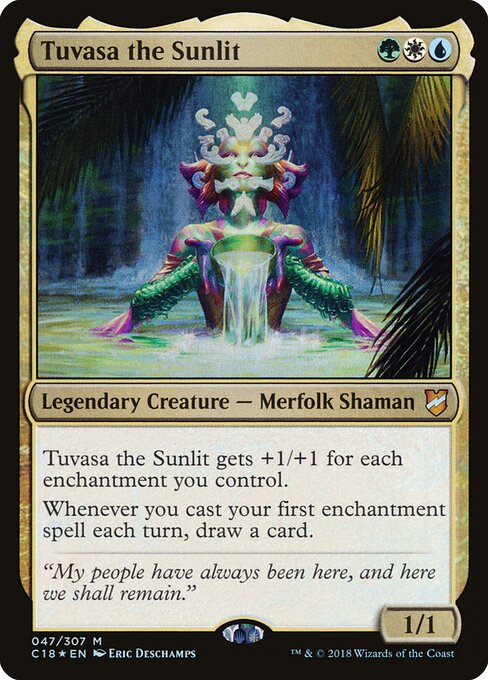 Tuvasa the Sunlit - Commander 2018 (#47) - Illustrated by Eric Deschamps - Magic: The Gathering Card