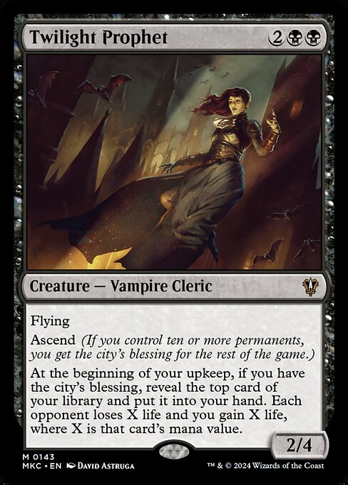 Twilight Prophet - Murders at Karlov Manor Commander Magic card