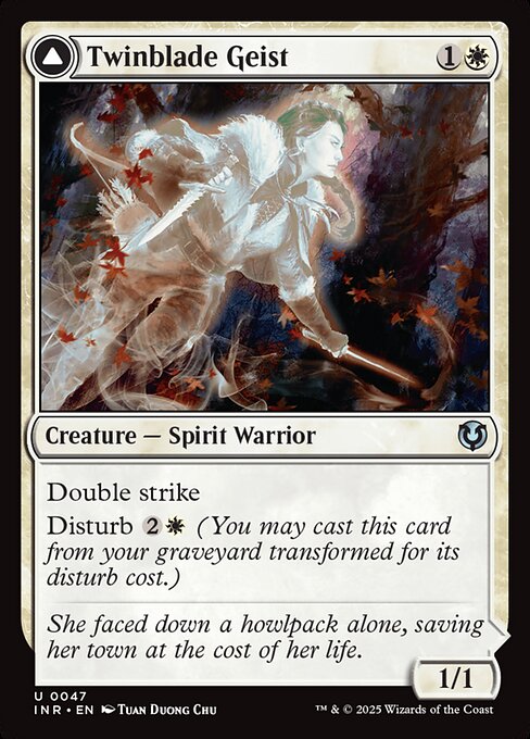 Twinblade Geist // Twinblade Invocation - Innistrad Remastered Magic card