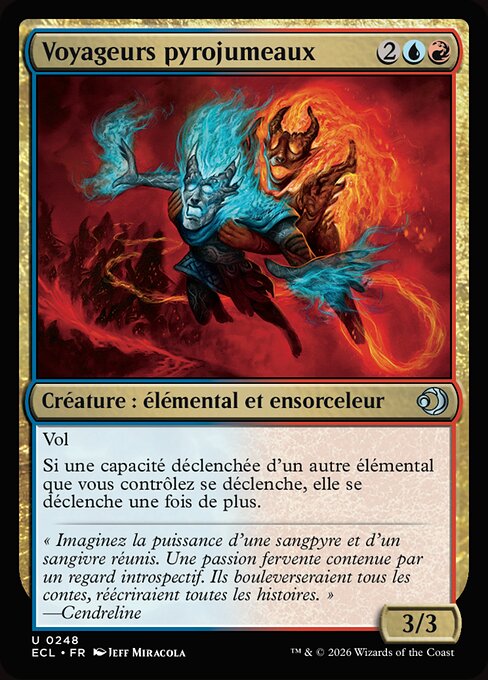 Viajantes de llamas gemelas (Twinflame Travelers) - Lorwyn Eclipsed (#248) - Illustrated by Jeff Miracola - Magic: The Gathering Card