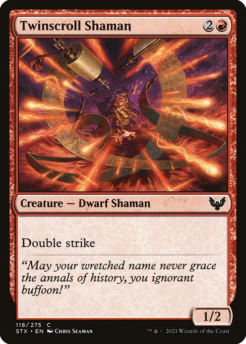 Twinscroll Shaman - Strixhaven: School of Mages Magic card