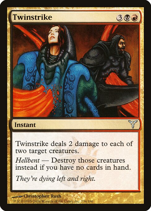 Twinstrike - Dissension Magic card