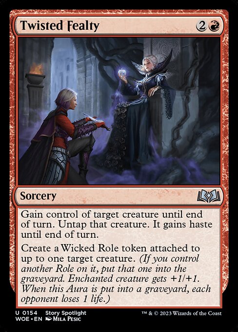 Twisted Fealty - Wilds of Eldraine Magic card