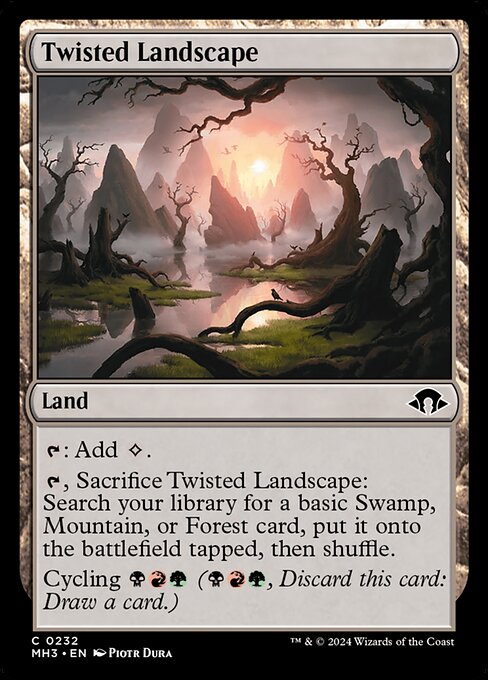 Twisted Landscape - Modern Horizons 3 Magic card