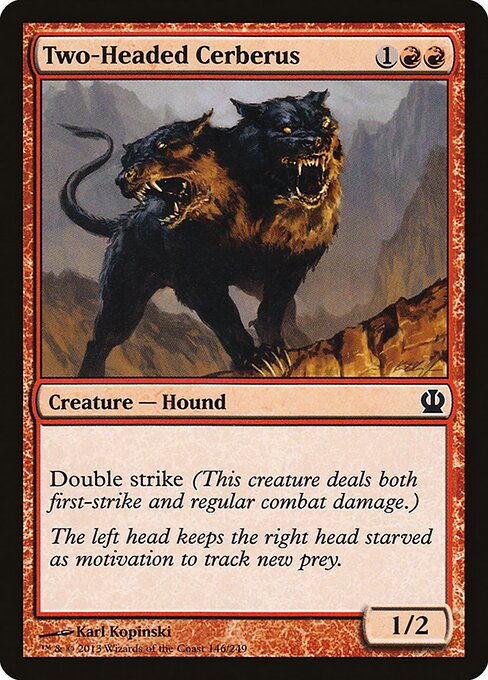 Two-Headed Cerberus - Theros Magic card