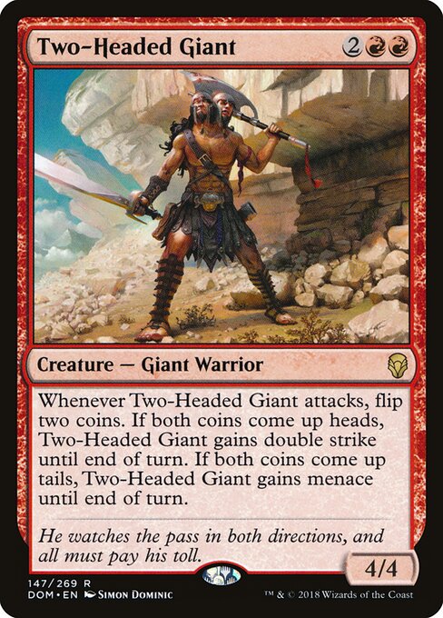 Two-Headed Giant - Dominaria Magic card