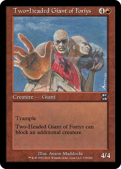 Two-Headed Giant of Foriys - Masters Edition IV Magic card