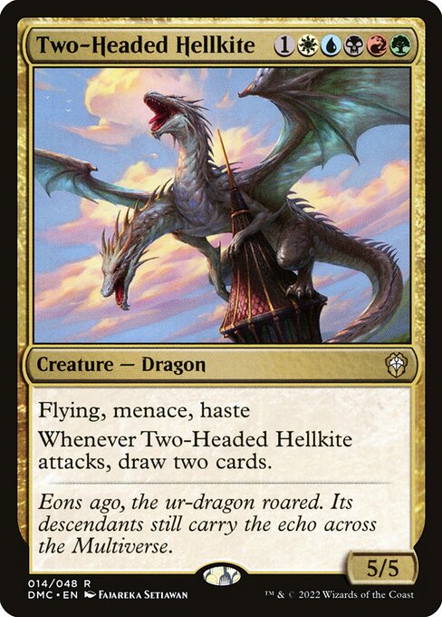 Two-Headed Hellkite - Dominaria United Commander Magic card