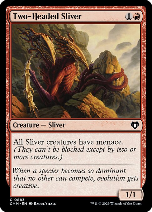 Two-Headed Sliver - Commander Masters Magic card