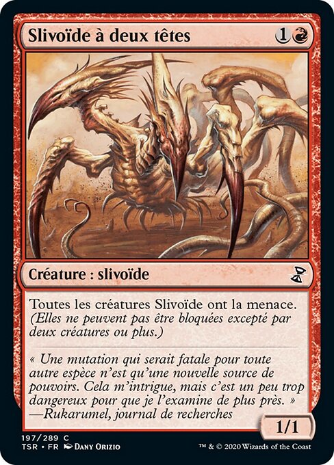 Tramutante a Due Teste (Two-Headed Sliver) - Time Spiral Remastered (#197) - Illustrated by Dany Orizio - Magic: The Gathering Card