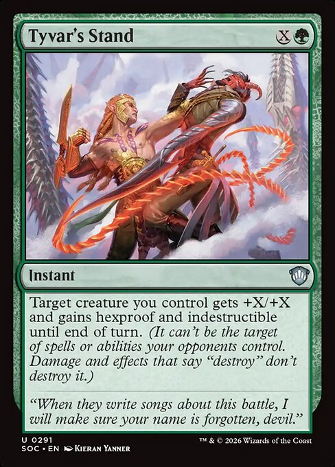 Tyvar's Stand - Secrets of Strixhaven Commander Magic card