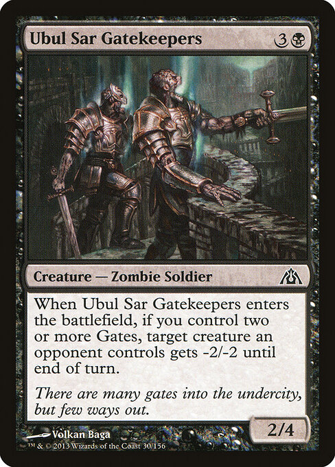 Ubul Sar Gatekeepers - Dragon's Maze (#30) - Illustrated by Volkan Baǵa - Magic: The Gathering Card