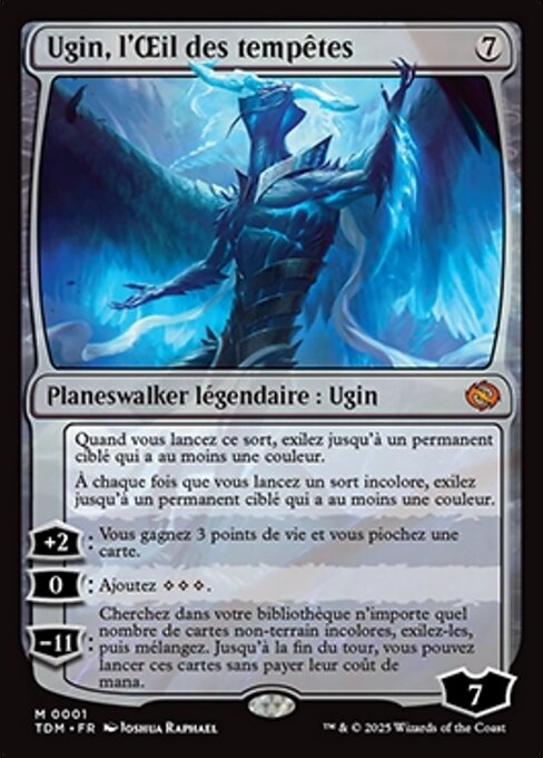 Ugin, l'Œil des tempêtes (Ugin, Eye of the Storms) - Tarkir: Dragonstorm (#1) - Illustrated by Joshua Raphael - Magic: The Gathering Card