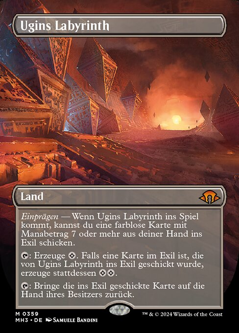 Labyrinthe d'Ugin (Ugin's Labyrinth) - Modern Horizons 3 (#359) - Illustrated by Samuele Bandini - Magic: The Gathering Card