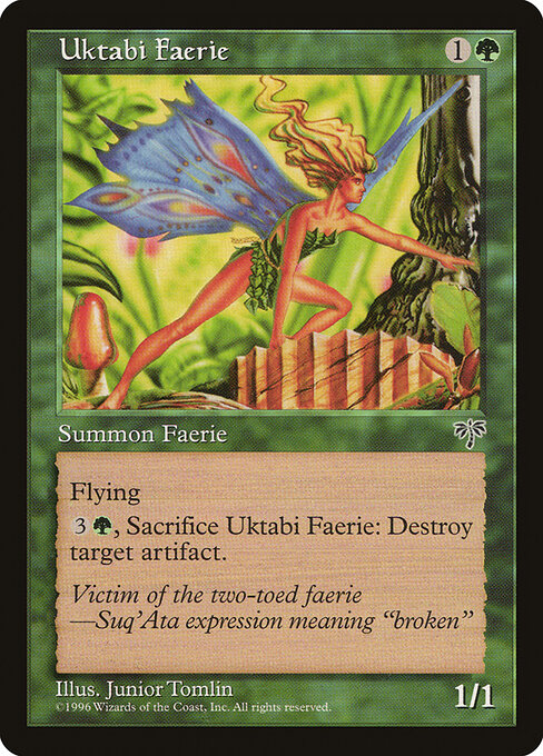 Uktabi Faerie - Mirage Magic card