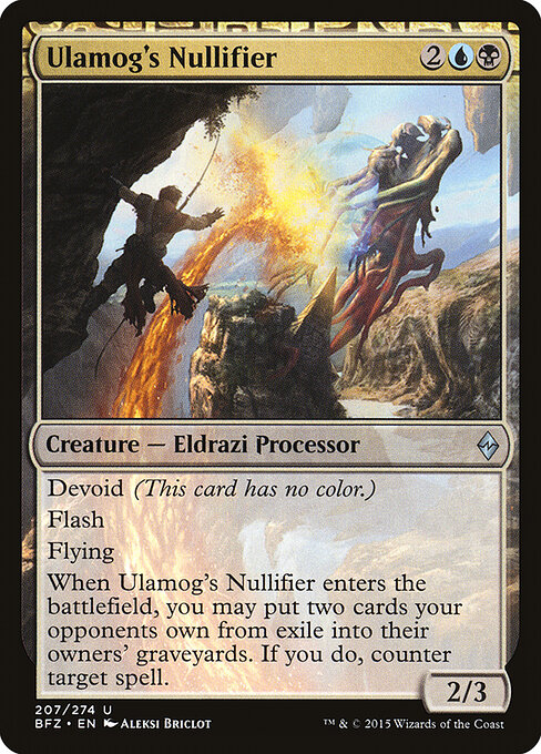 Ulamog's Nullifier - Battle for Zendikar Magic card