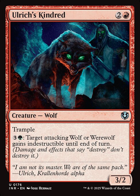 Ulrich's Kindred - Innistrad Remastered (#176) - Illustrated by Josu Hernaiz - Magic: The Gathering Card