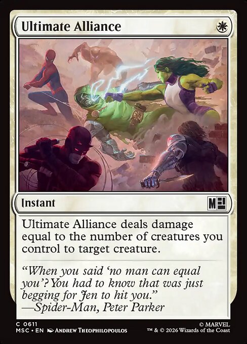 Ultimate Alliance - Marvel Super Heroes Commander Magic card