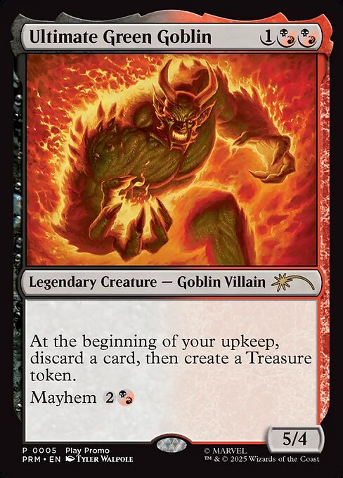 Ultimate Green Goblin - Wizards Play Network 2025 (#12) - Illustrated by Tyler Walpole - Magic: The Gathering Card