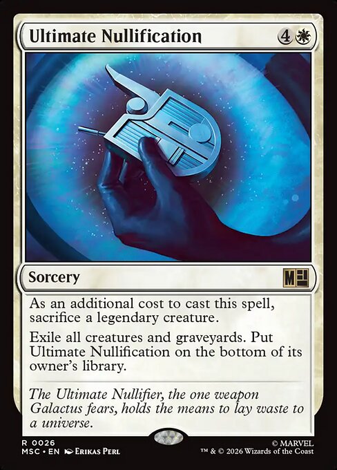 Ultimate Nullification - Marvel Super Heroes Commander Magic card